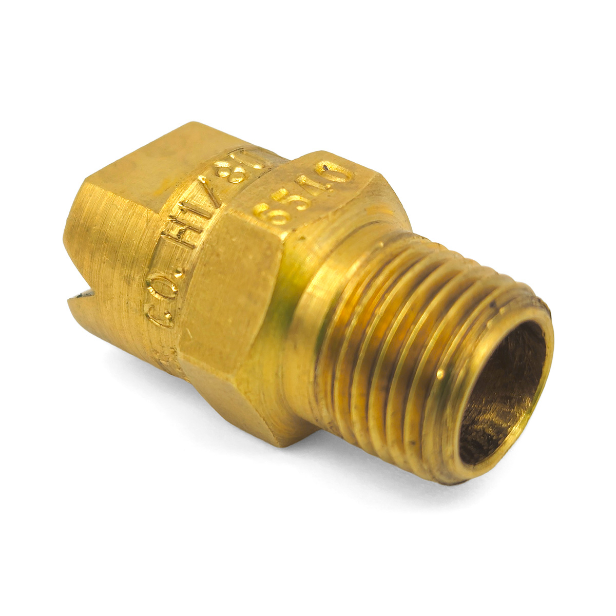Spraying Systems VeeJet® Nozzle, 1/8" MPT Brass Soap Nozzle, 40.0 x 65° - Image 2