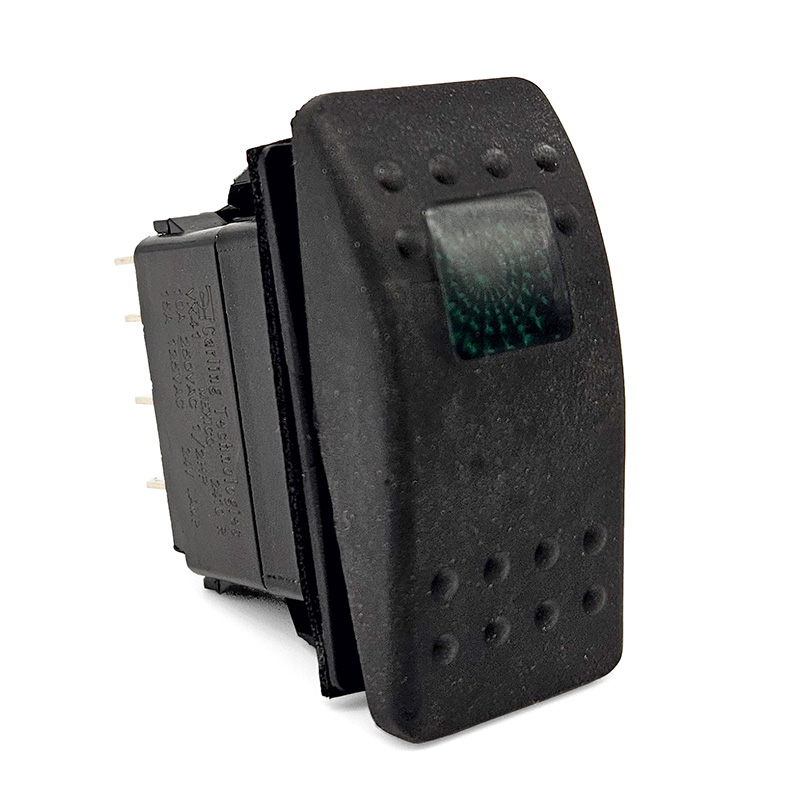 Rocker Switch, Green Light