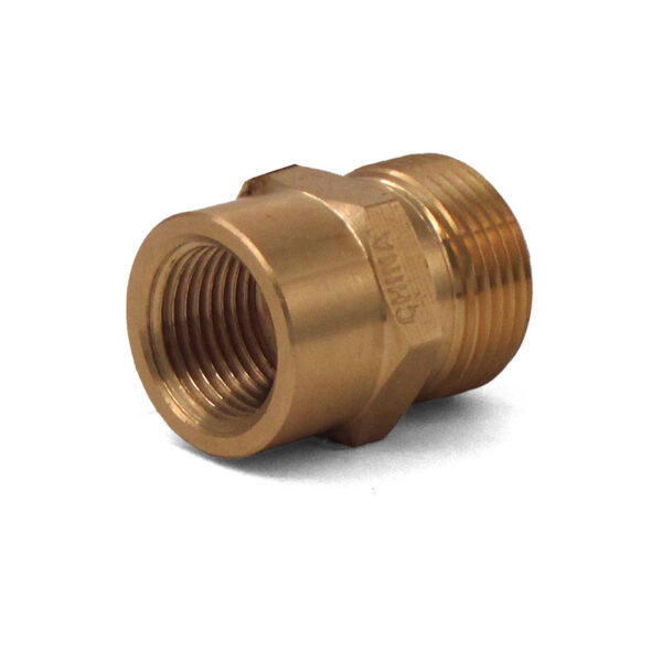 3/8" FPT x M22 M Twist Coupler Nipple, Brass - 8.709-546.0