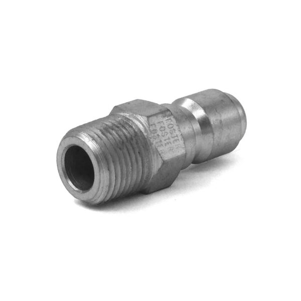 Foster 3/8" MPT x Quick Coupler Nipple, Stainless Steel - 8.756-039.0