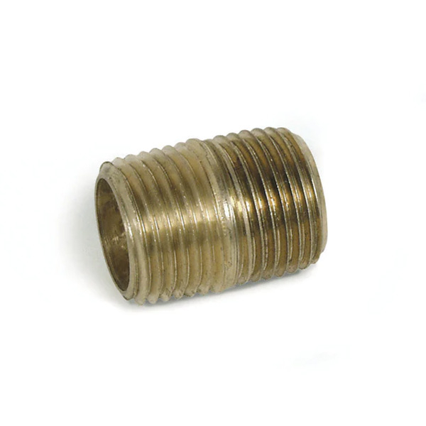 Close Nipple, 1/8" Brass