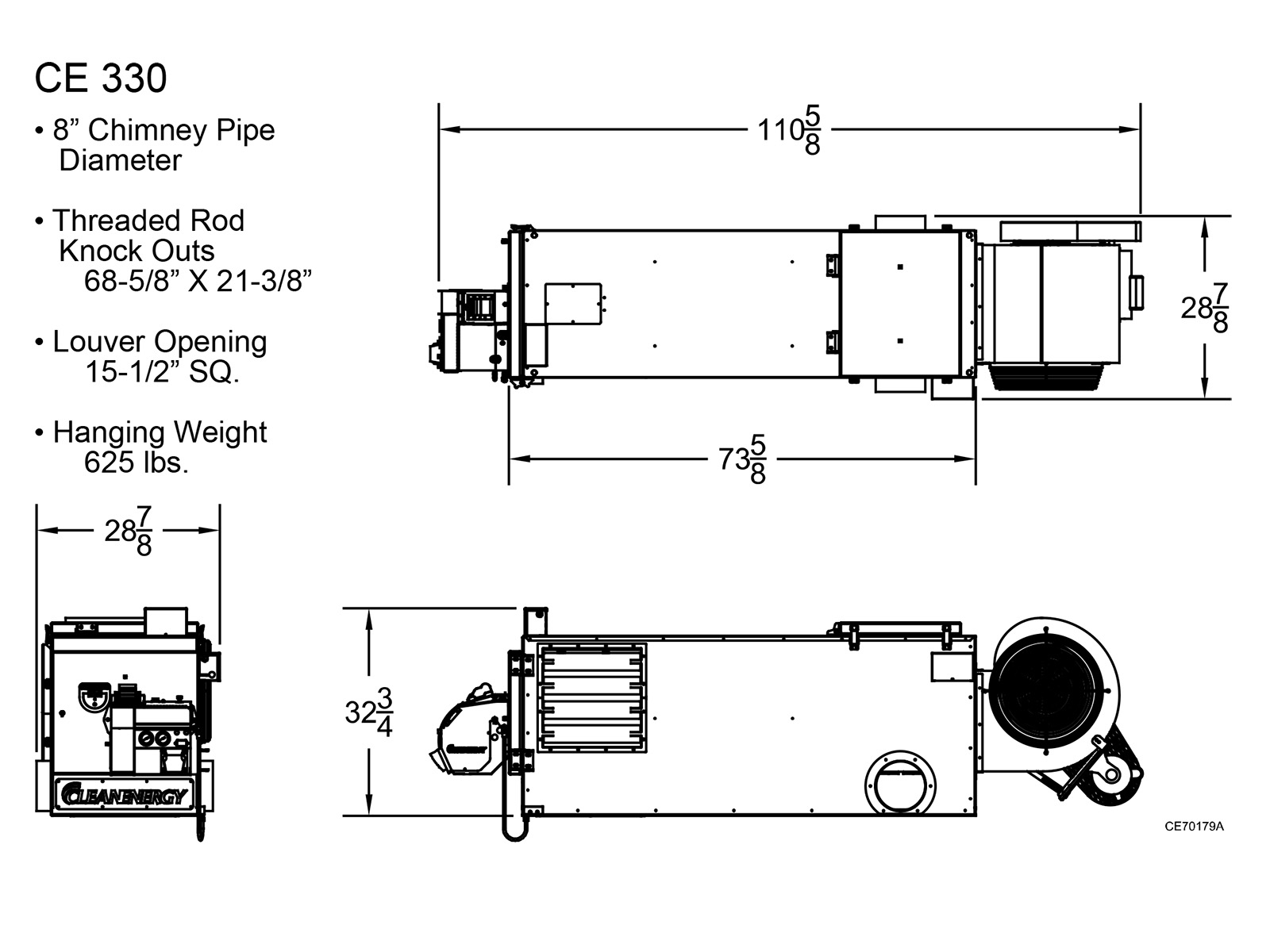 Clean Energy CE-330 325,000 BTU Waste Oil Furnace - Image 5