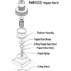 Illustration of Components in CE50233 Kit for Square Based Oil Regulator