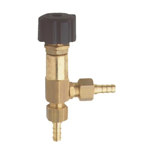 Chemical Metering Valve "L", 1/4" Barb 450 PSI, Brass