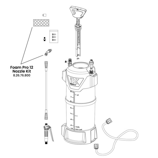 iK Nozzle Kit, Foam Pro 12 - Image 3
