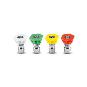 General Pump Quick Connect Nozzle 4-Pack - Includes White 40°, Green 25°, Yellow 15°, and Red 0° Nozzles