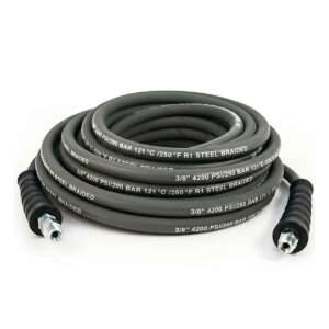 Gray Non-Marking Pressure Washer Hose, 200 ft. x 3/8", 4200 PSI 1-Wire, SWxSO