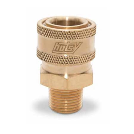 Hotsy 3/8 in MPT x 3/8 in Quick Coupler, Brass - 4000 PSI