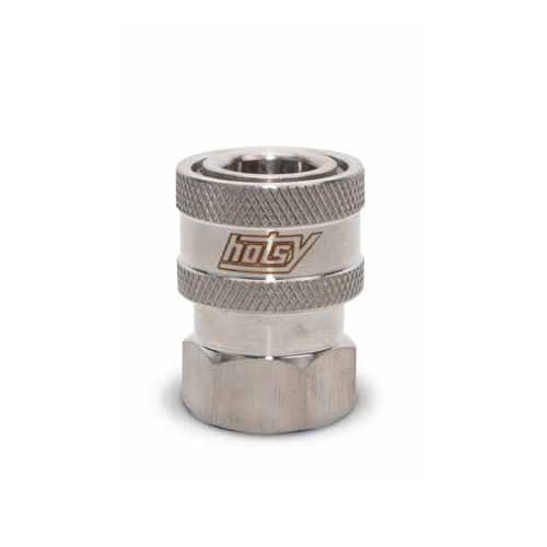 Hotsy 1/4 in FPT x 1/4 in Quick Coupler, Stainless - 6000 PSI
