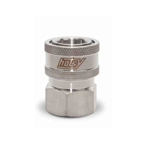 Hotsy 3/8 in FPT x 3/8 in Quick Coupler, Stainless - 6000 PSI