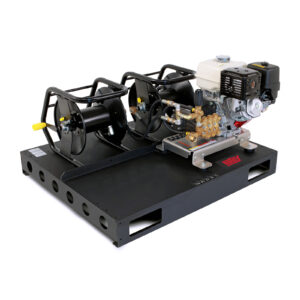 Hotsy HD Skid with Two 100' Hose Reels