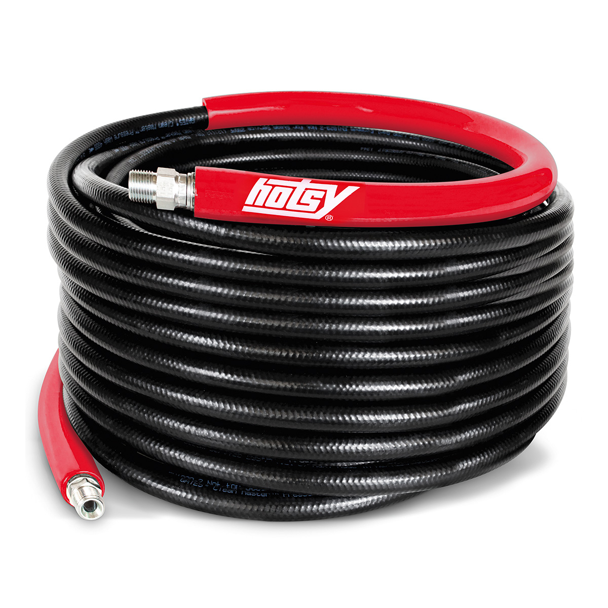 Hotsy Pressure Washer Hose, 3/8" ID, 6000 PSI 2-Wire, SWxSO - Image 3