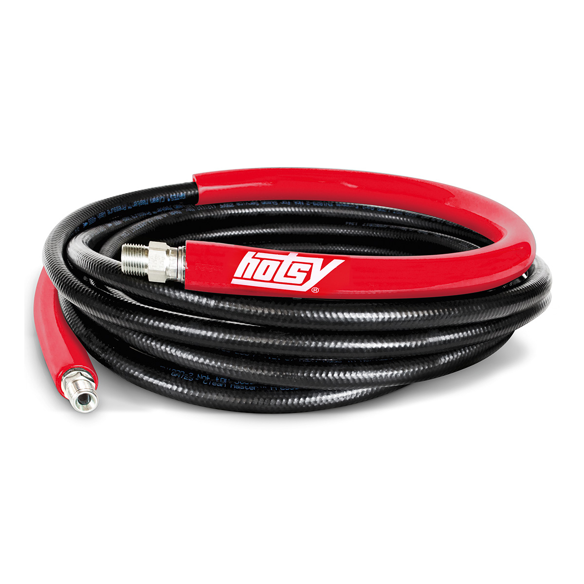 Hotsy Pressure Washer Hose, 25 ft. x 3/8", 6000 PSI 2-Wire, SWxSW