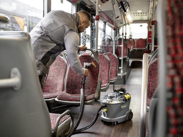 Karcher Puzzi 8/1 C Extractor Cleaning Public Bus