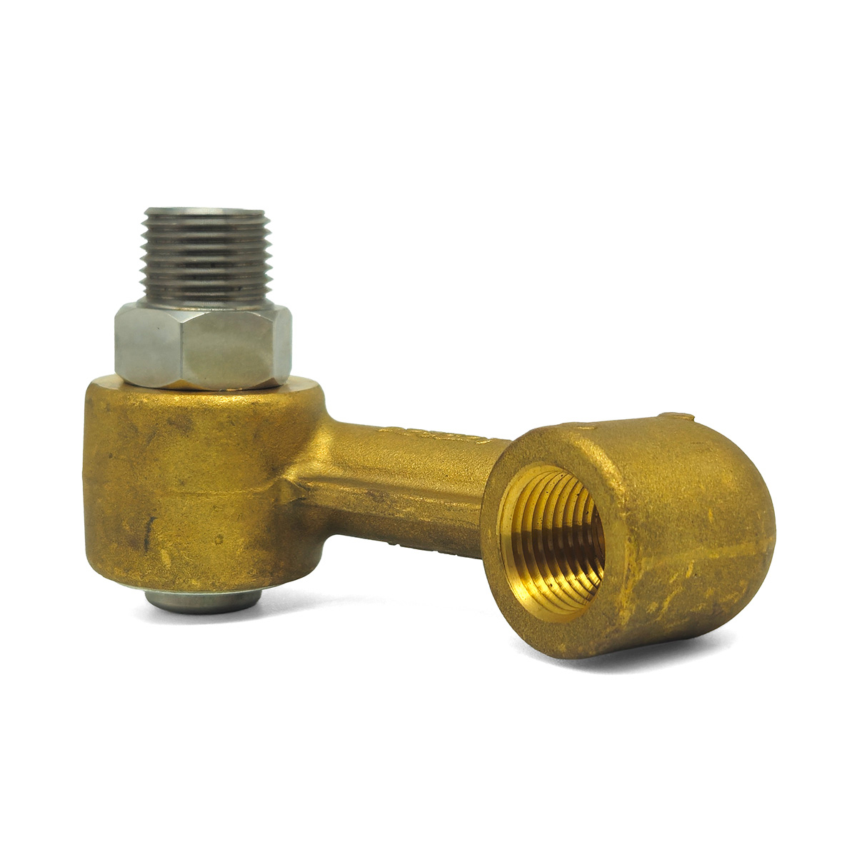 Legacy Extended Hose Reel Swivel, MPT x FPT, 5000 PSI Brass - Image 2