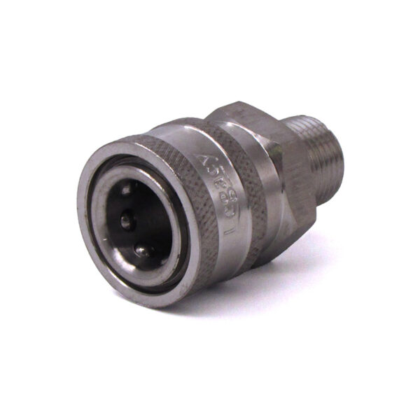 Quick Coupler, 1/2" MPT 6000 PSI Stainless Steel Legacy