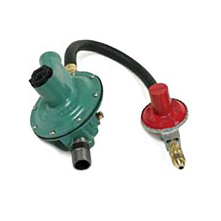 Propane Gas Regulator Assembly - Includes LP Low Pressure & High Pressure Regulators, and Connection Hose