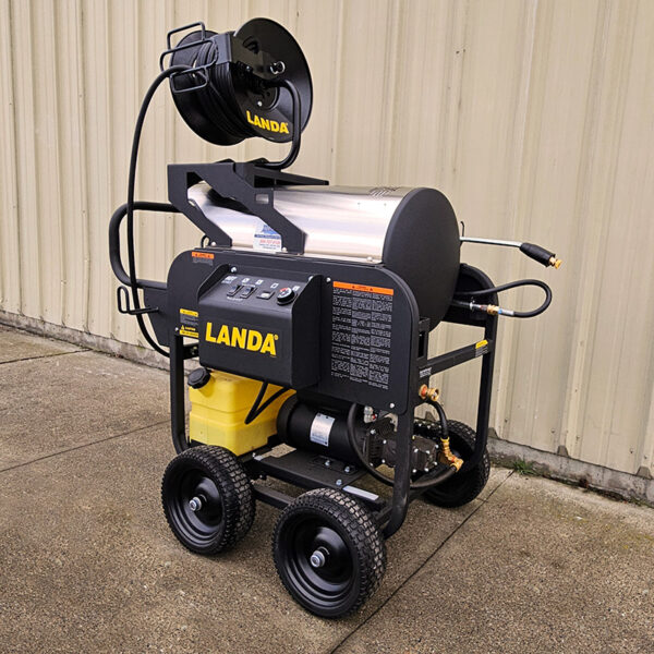 Landa Hose Reel Mounting Platform on HOT Series Pressure Washer