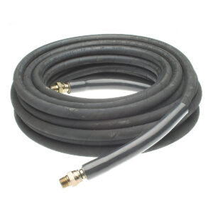 Smooth Gray Non-Marking Pressure Washer Hose, 3/8" ID, 1-Wire